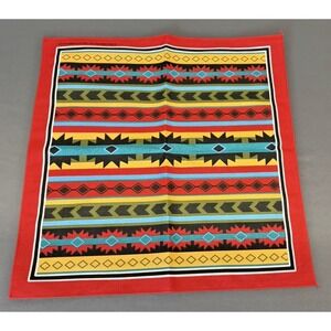 Hav-a-Hank Southwest Aztec Theme Bandana Red Made in USA Pack of 3